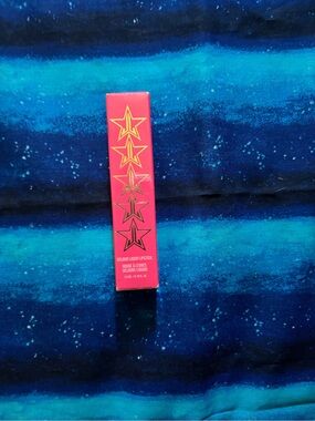 Jeffree Star Lipstick - Hot Pink Packaging with Gold Stars